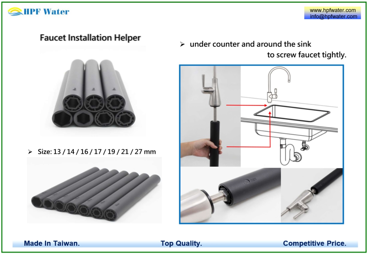 faucet Installation Helper , Hexagonal Nut, Socket Wrench made in Taiwan
